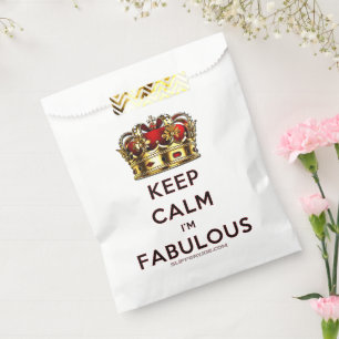 Sacolinha A coroa dourada vermelha fabulosa calma da Slipper