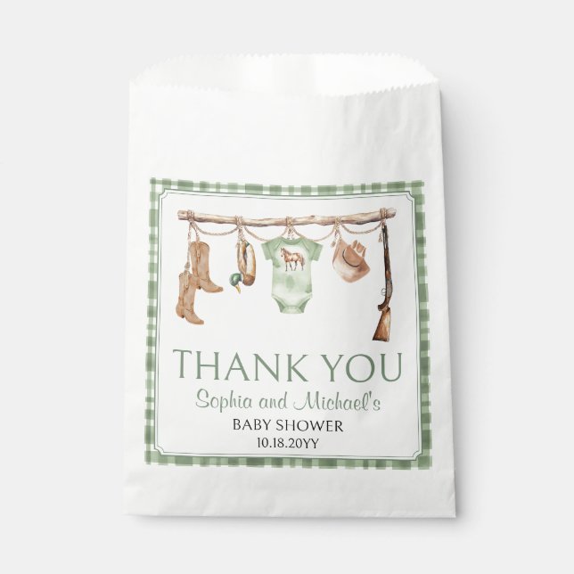 Sacolinha A Little Hunter Is On The Way  Baby Shower (Frente)