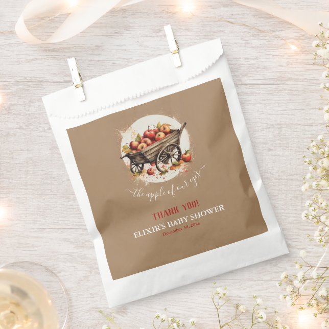 Sacolinha A Maçã Do Nosso Chá de fraldas De Olhos (Cortado)