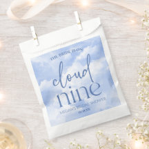 A Noiva Está No Chá de panela Azul Cloud Nine