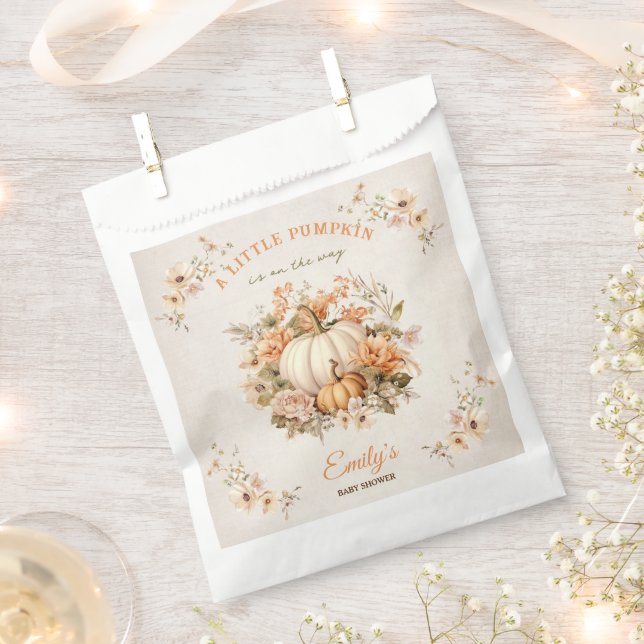 Sacolinha A Pequena Abóbora Está A Caminho Do Chá de fraldas (Cortado)