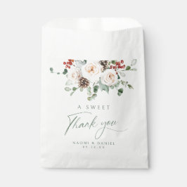 Sacolinha A Sweet Thank You Elegant Festive Floral Wedding