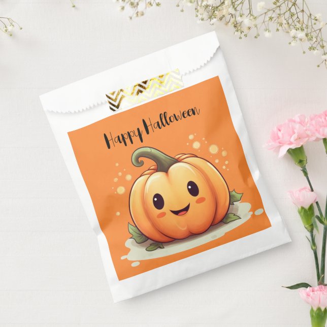 Sacolinha Abóbora bonita no Halloween (Selado)