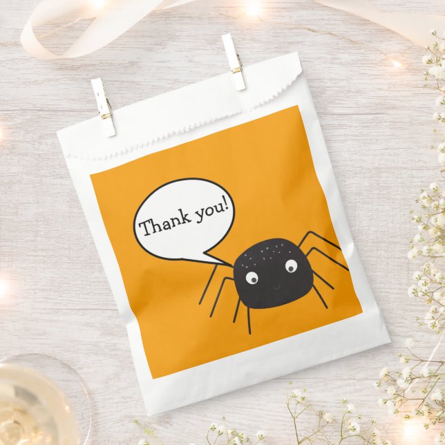 Sacolinha Abóbora-branca-aranha-de-laranja-Dia das Bruxas (Cortado)