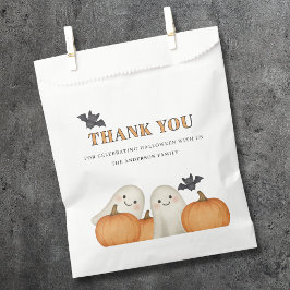 Sacolinha Abóbora Fantasma Fofo Ação de Graças de Halloween