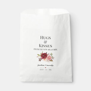 Sacolinha Abraços e beijos do novo casamento floral da Sra.