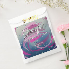 Sacolinha Abstrato Fuchsia e Brushaft cor-de-rosa