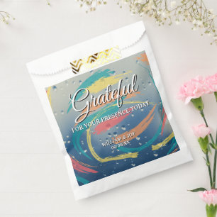 Sacolinha Abstrato Raindrop Brushbird Favor Bag