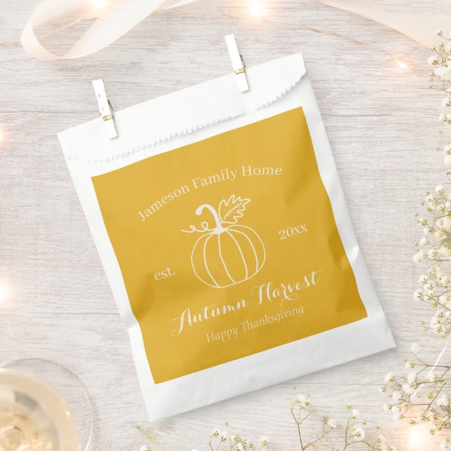 Sacolinha Ação de Graças da Família de Bombas de Colheita de (Cortado)