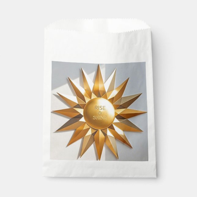 Sacolinha Acorda e brilha estrela dourada (Frente)