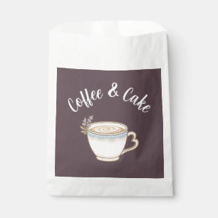 Sacolinha Adesivos de Logotipo de Café & Bolo
