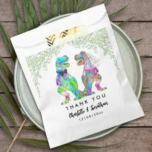 Sacolinha Agradecimento de Casamento Colorido com Tema de Di