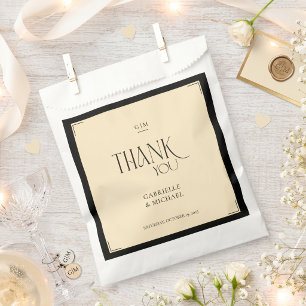 Sacolinha Agradecimento de Casamento Moderno Personalizado P