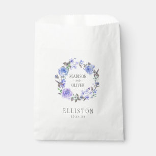 Sacolinha Aguarela roxa Pastel floral que Wedding