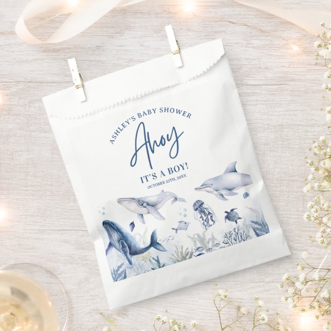 Sacolinha Ahoy! É um menino, debaixo do Chá de fraldas do Se (Cortado)