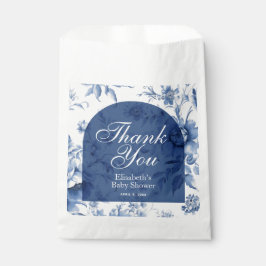 Sacolinha Algo Blue Floral French Toile Chinoiserie