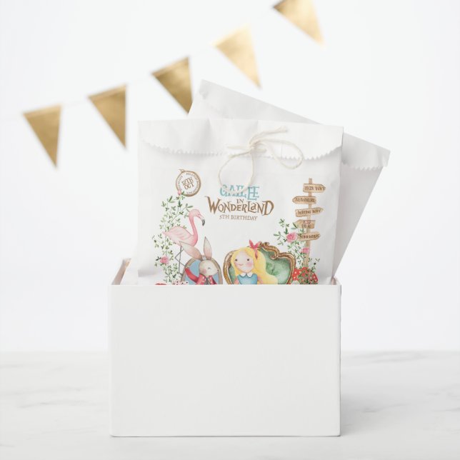 Sacolinha Alice Adventures em Woderland Birthday Tea Party (Festa)