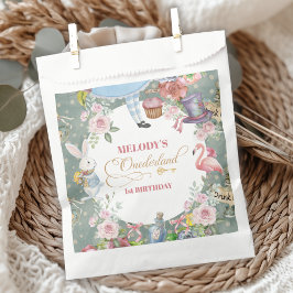 Sacolinha Alice in Wonderland Vintage 1st birthday