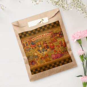 Sacolinha Alice Whimsical Map no País das Maravilhas