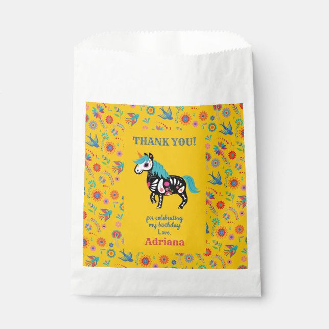 Sacolinha Amarela | Dia da Festa de aniversário do Unicórnio (Frente)