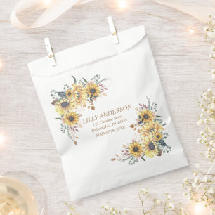 Sacolinha Amarelo Elegante Aquarela Girassol Sunny