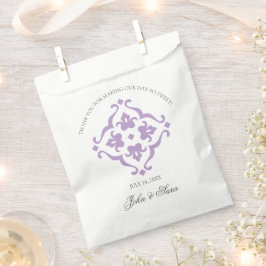 Sacolinha Amethyst Lily Thank You Wedding Favor Bags