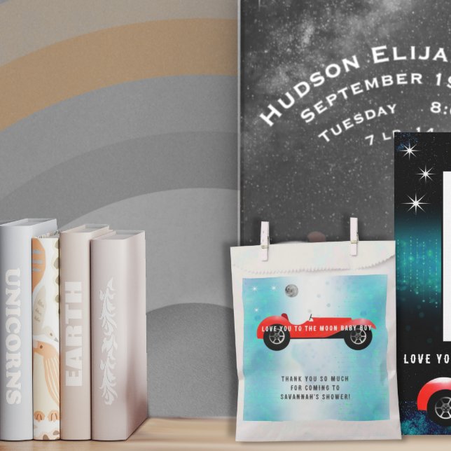 Sacolinha Amo-te ao Carro Clássico Moon Baby Boy (Criador carregado)