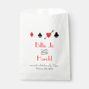 Sacolinha Amor Atirado em Las Vegas Favor do Casamento Bag