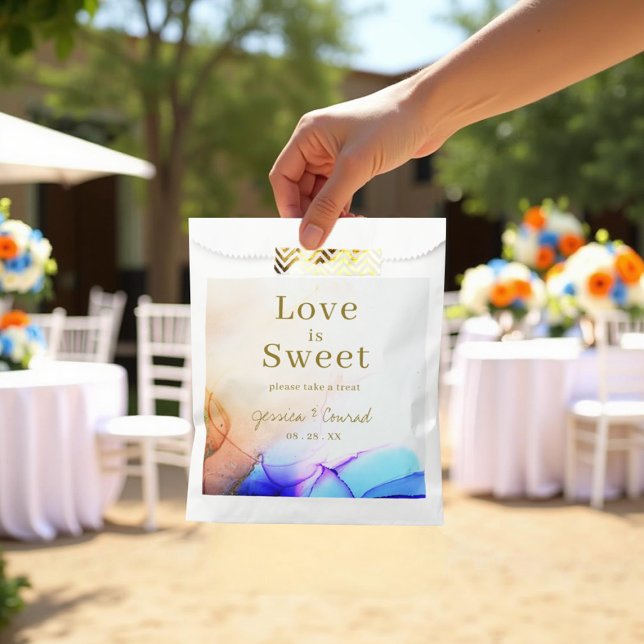 Sacolinha Amor Colorido é Casamento Doce (Colorful Love is Sweet Wedding Favor Bag.
)