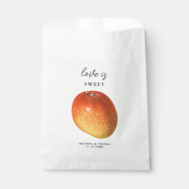 Sacolinha Amor é doce Casamento de Fruta Tropical de Manga