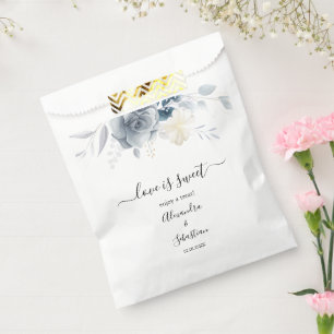 Sacolinha Amor é Doce Casamento Floral Doce Tratado