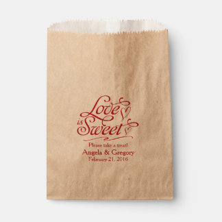 Sacolinha Amor é doce doce Buffet Dessert Buffet Casamento