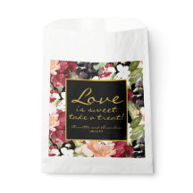 Amor é doce Faça um Dourado Floral Preto