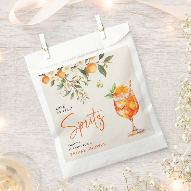 Sacolinha Amor Elegante à Primeira Spritz' Chá de Noiva (Cortado)