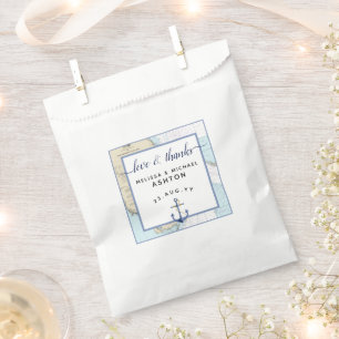Sacolinha Amor & #Florida #Nautical autêntico da âncora do