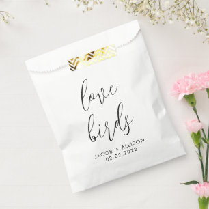 Sacolinha amor pássaros sementes de flor silvestre confetti