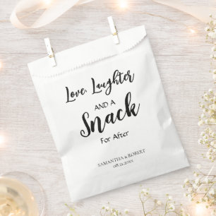 Sacolinha Amor. Rir e um Saco de Favor do Casamento de Invas