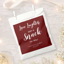 Sacolinha Amor. Rir e um Saco de Favor do Casamento de Invas