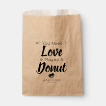Amor Rosquinha Trate Casamento Favor Bag