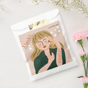 Sacolinha Amostra de salão de negócios de esteticista de cui