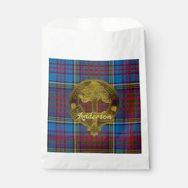 Sacolinha Anderson Clan Tartan Favor Bolsas (Frente)