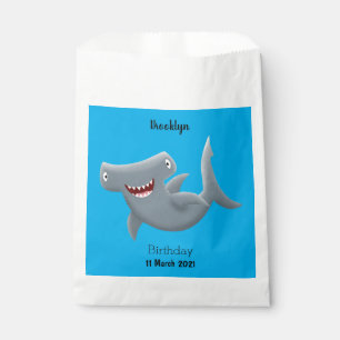 Sacolinha Animação engraçada de tubarão Hammerhead