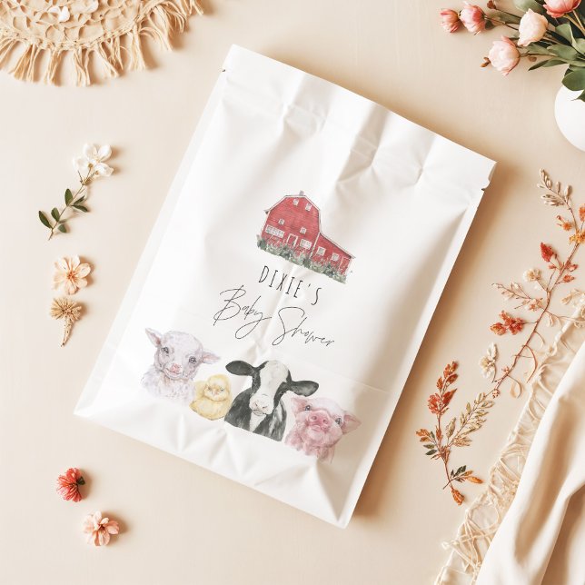 Sacolinha Animais de bebê de nabo vermelho de campo fino DIX (Criador carregado)