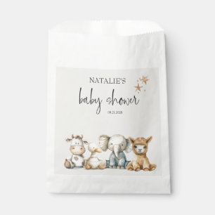 Sacolinha Animais de Berçário Fofos Vintage Chuvada de Bebê