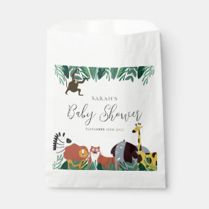 Sacolinha Animais de Safari na Selva Baby Shower