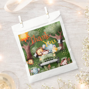 Sacolinha Animais Safari Chá de fraldas Personalizado