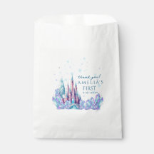 Aniversário de 1 ano Cartoon Castle Frozen Primeir