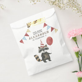 Sacolinha Aniversário de 1 ano do nosso bebê Guaxinim