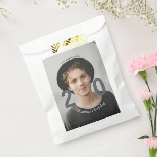 Sacolinha aniversário de 20 anos adicionar nome foto data ho
