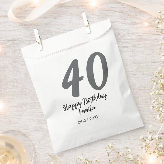 Sacolinha aniversário de 40 anos adiciona nome data ano mode (Cortado)